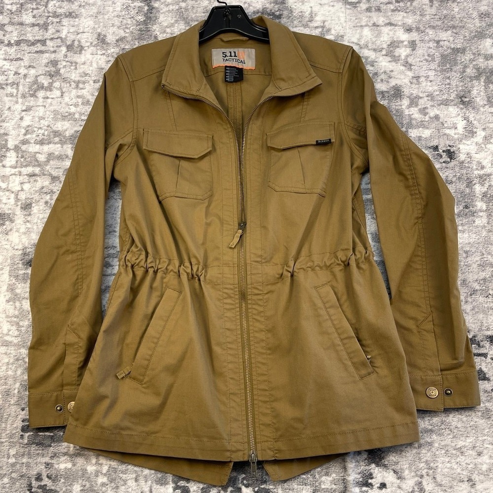5.11 Tactical Women's‎ Tatum Jacket Medium Coyote Brown Utility Coat Cargo NWOT